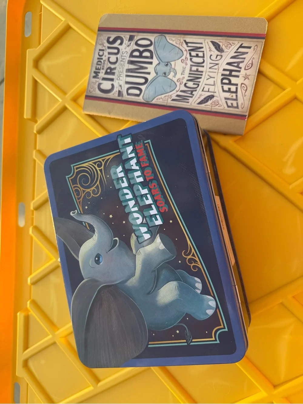 Disney Dumbo Lunchbox and Medici circus moleskine notebook
